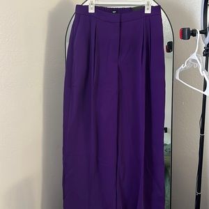 Express purple wide leg pants